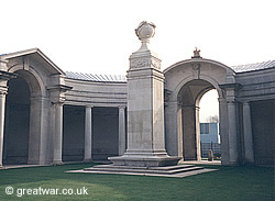 The Flying Services Memorial at Faubourg d'Amiens Military Cemetery, Arras, France.