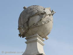 Globe on the Flying Services Memorial, Arras.