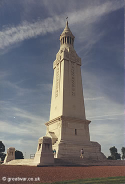 The Lantern Tower Memorial at Ablain St. Nazaire French military cemetery, France.