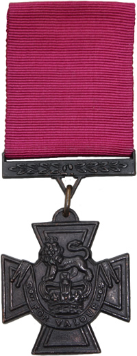 The Victoria Cross, the highest award for valour in the British Army. 