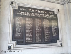 Roll of Honour Waterloo Station