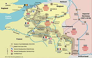 Western Front map.