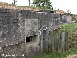 German bunker near the village of Zandvoorde south-east of Ypres.