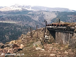 French outpost on the Hartmannswillerkopf in the Vosges.