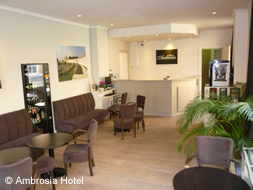 Reception at Ambrosia Hotel, Ypres
