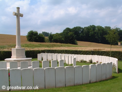 Gordon Cemetery on the Somme battlefield.
