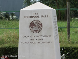 Liverpool and Manchester Pals Memorial, Montauban