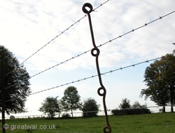 British picket post for barbed wire.