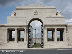 Pozieres Memorial to the Missing of the Somme Battles 1918.