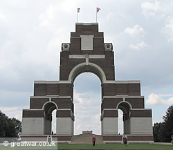 Thiepval Memorial to the Missing of the Somme.