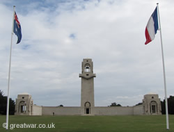 Australian National Memorial to the Missing near Villers-Bretonneux.