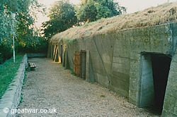 Bunker near Essex Farm cemetery used as an Advanced Dressing Station.