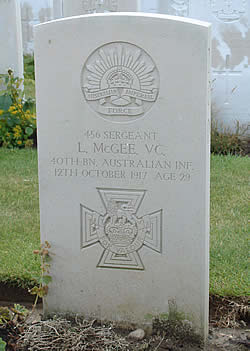 Grave of Sergeant McGee, VC.