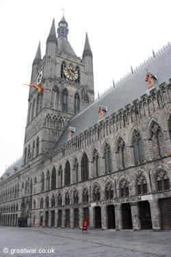 In Flanders Fields Museum in the Cloth Hall (Lakenhalle) in the centre of Ieper (Ypres).