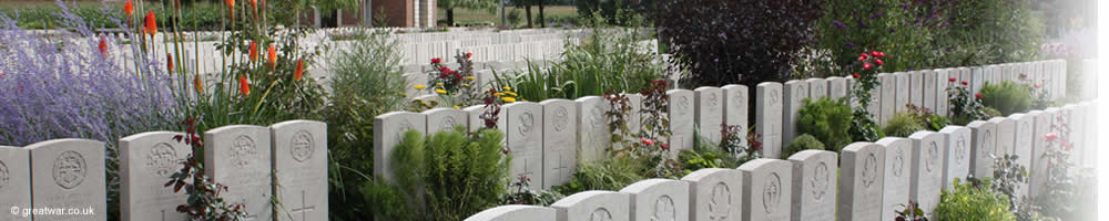 Some of the 10,755 identified graves in Lijssenthoek Military Cemetery.