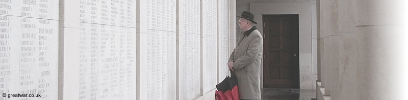 Panels of the inscribed names on the south loggia at the Menin Gate Memorial.