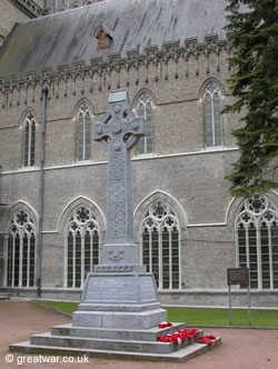 Munster War Memorial near St. Martin's Cathedral, Ypres (Ieper).