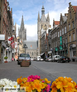 The Rijselsestraat in Ypres.