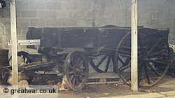 British Army cook's wagon at Sanctuary Wood museum, Ypres Salient, Belgium
