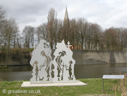 Sculpture by Johan Beele, Ypres/Ieper.