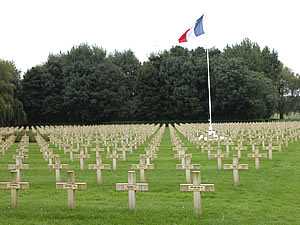 Graves in the St. Charles-de-Potyze cemetery.